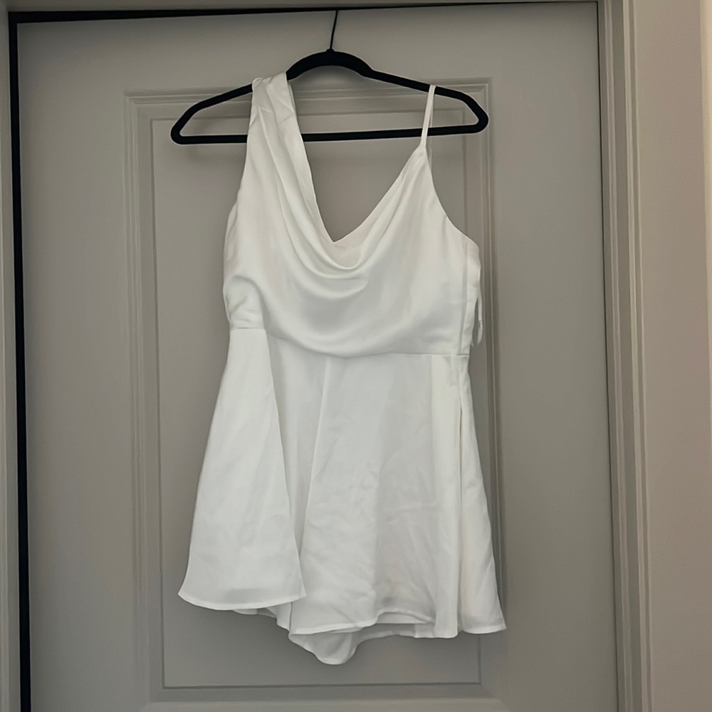 Silk White Romper
